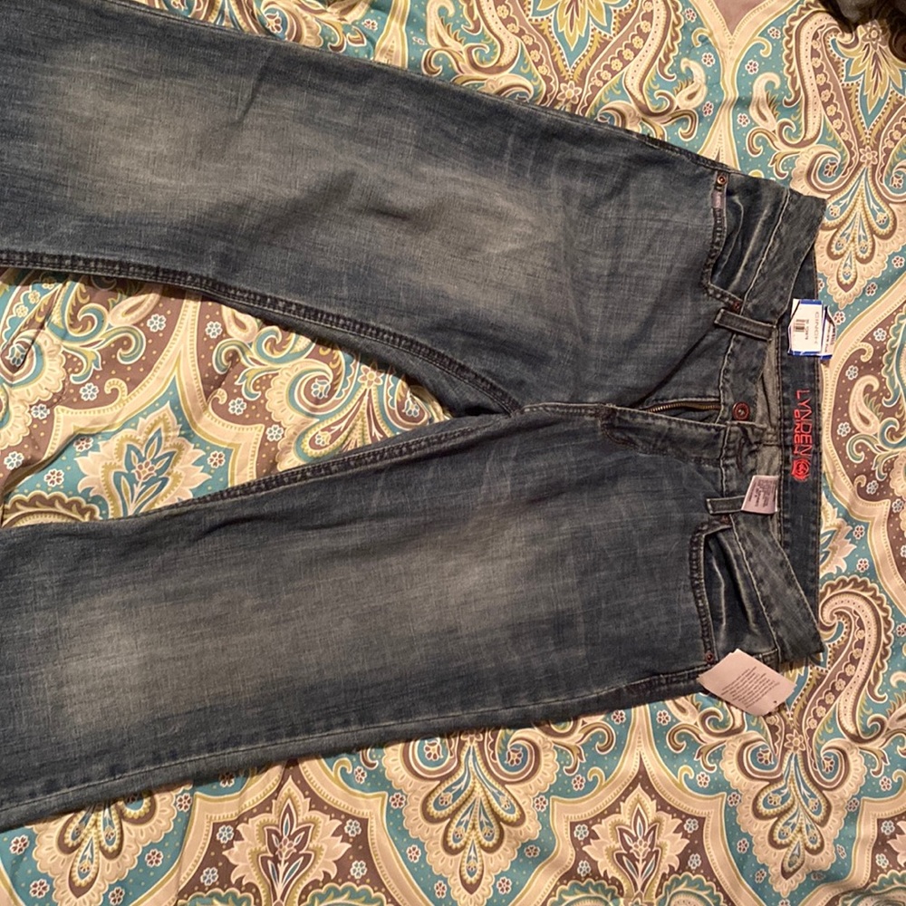 Cinch denim trouser
